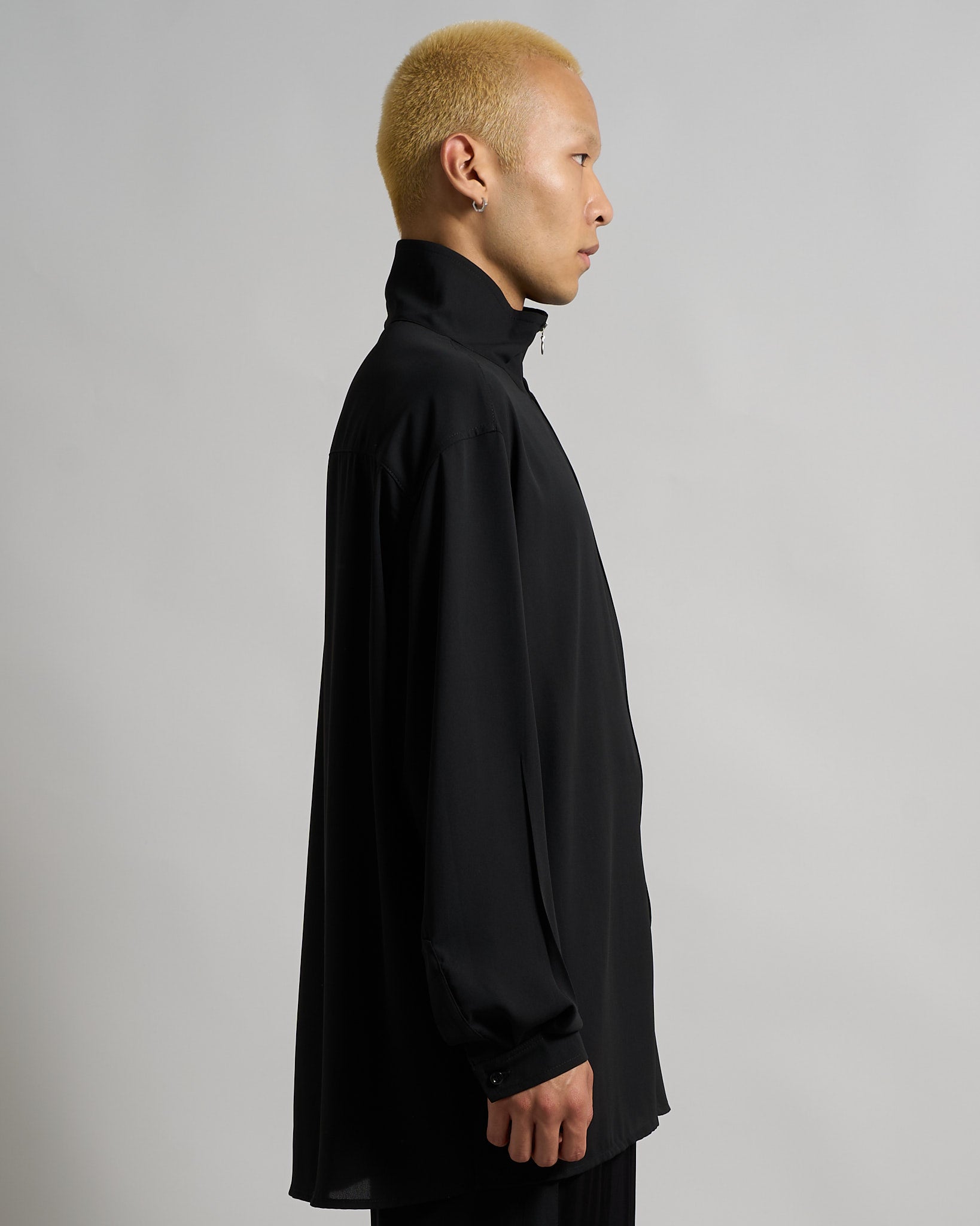Camicia Over Velata con zip