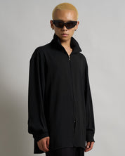Camicia Over Velata con zip