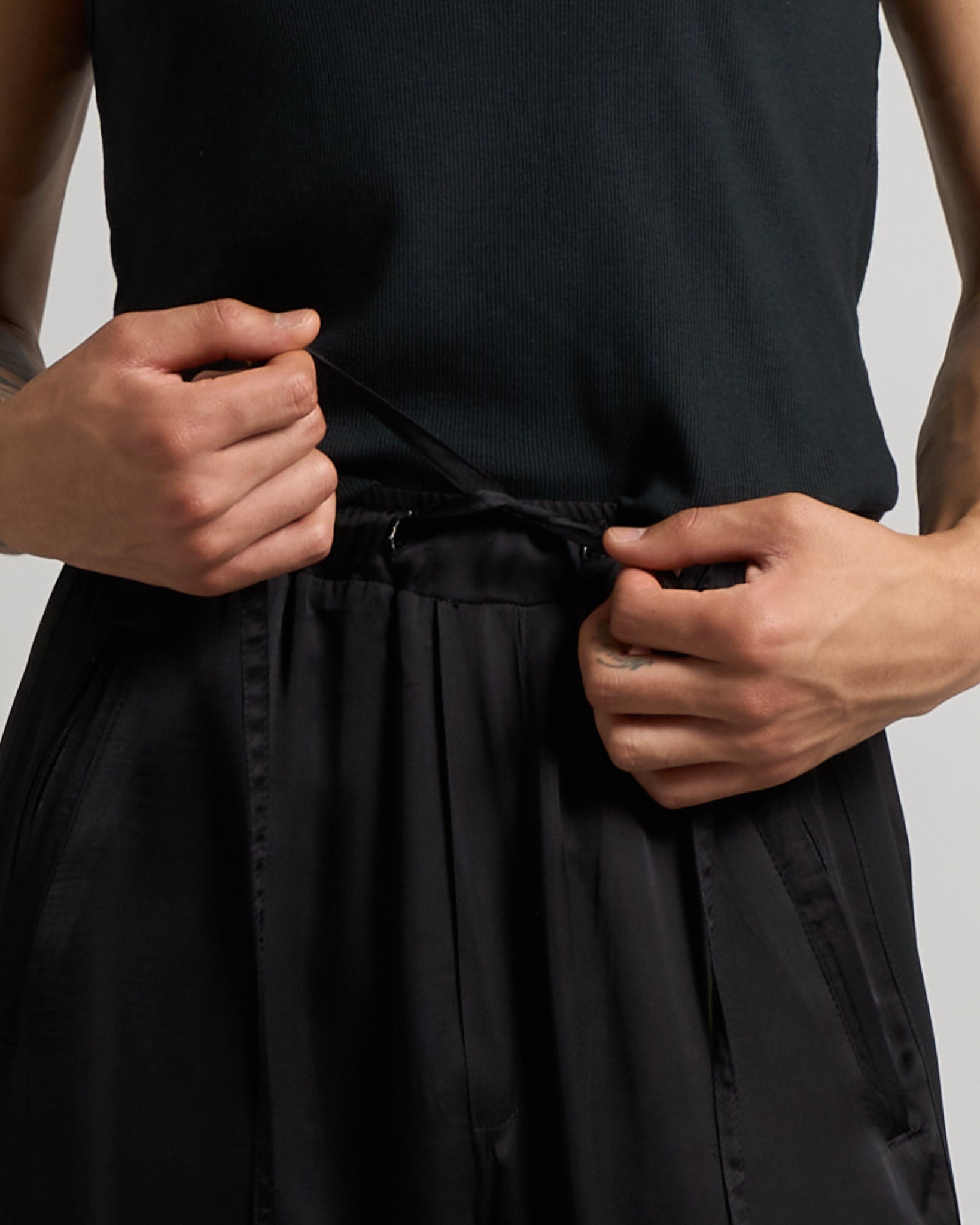 Pantalone Wide Pant con Zip