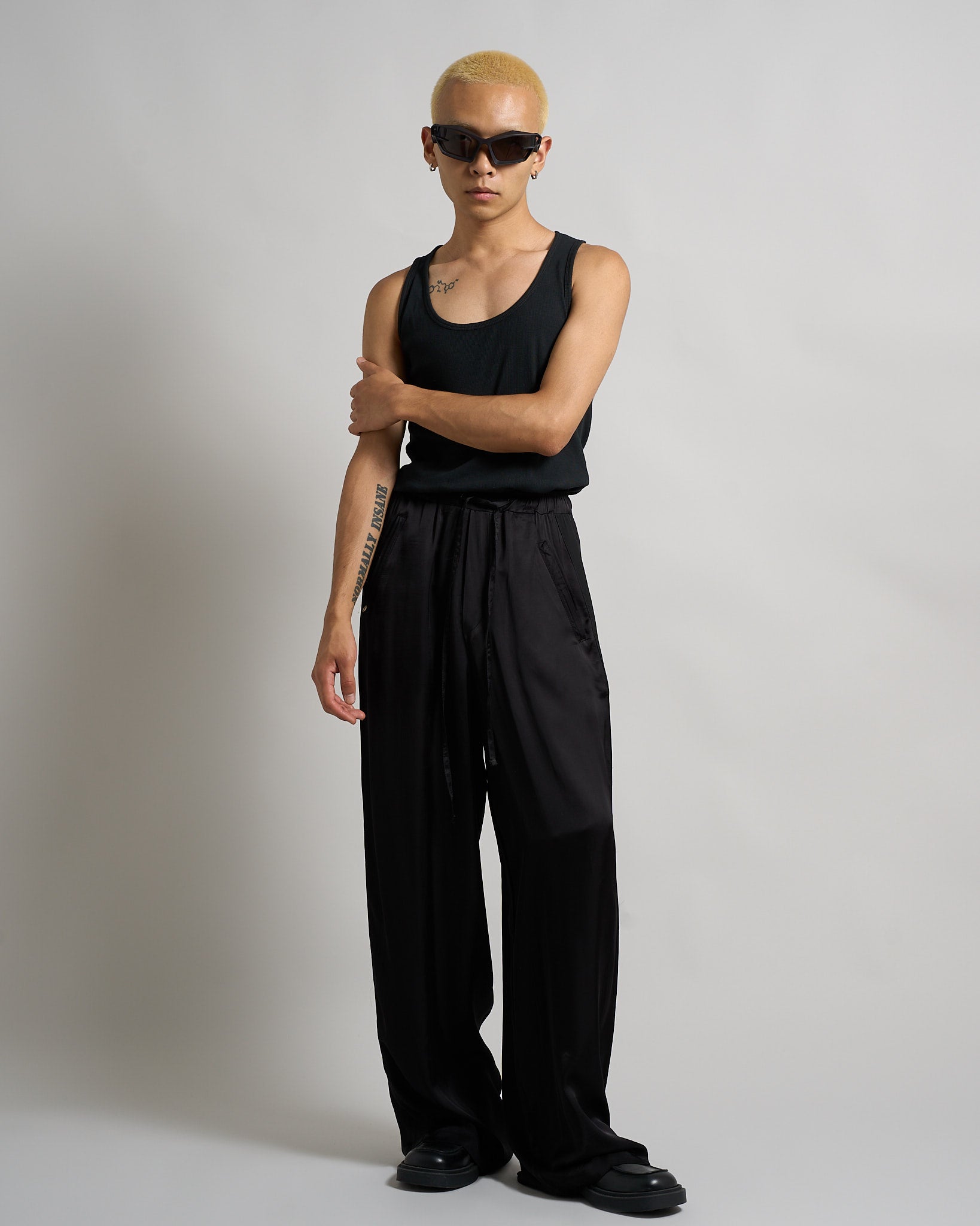 Pantalone Wide Pant con Zip